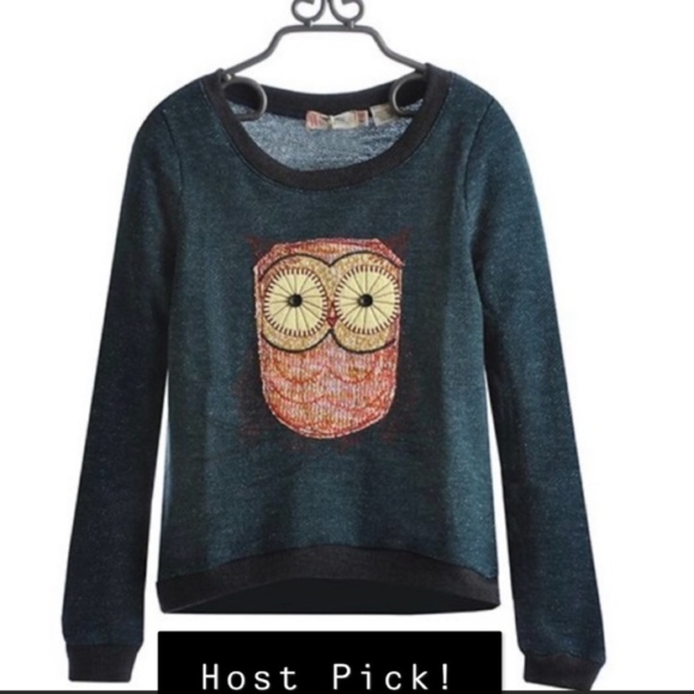 🎉 Host Pick 🎉 NWOT Miss Me Owl Knit Sweater